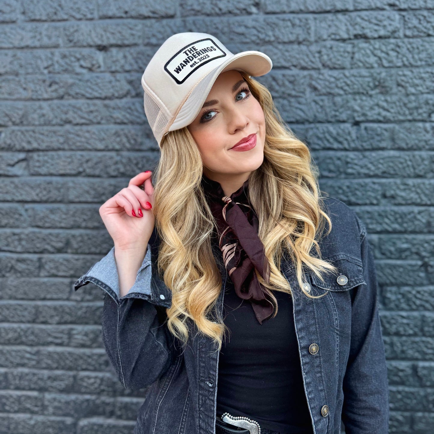Cream Trucker Hat
