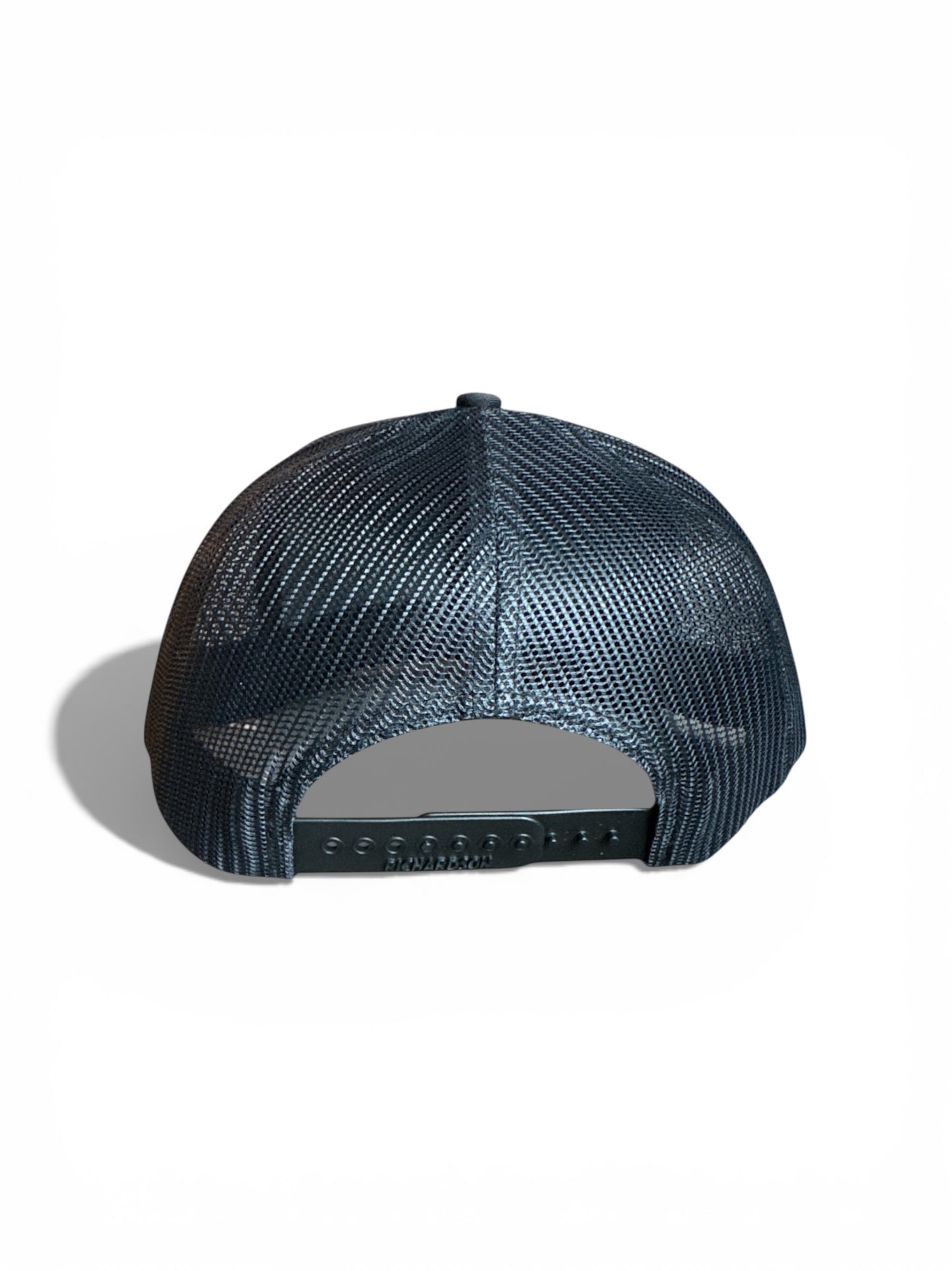 Black Trucker Hat W/ Cream Patch