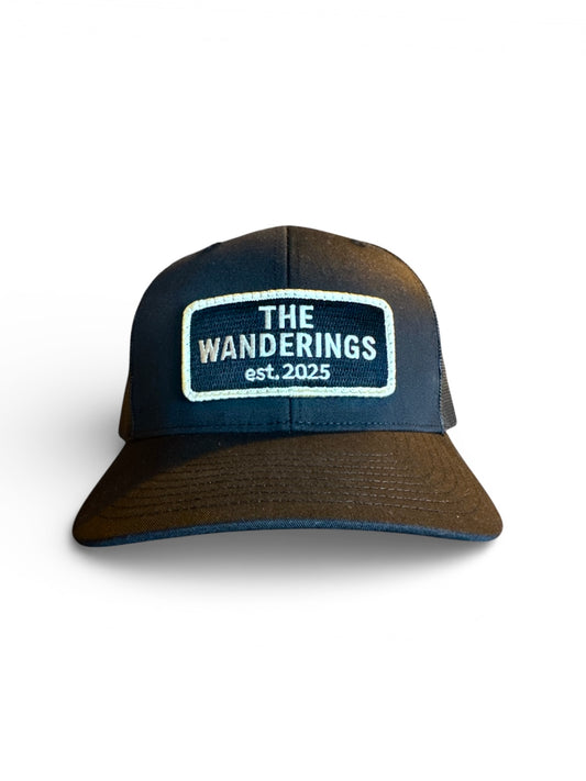 Black Trucker Hat W/ Black Patch